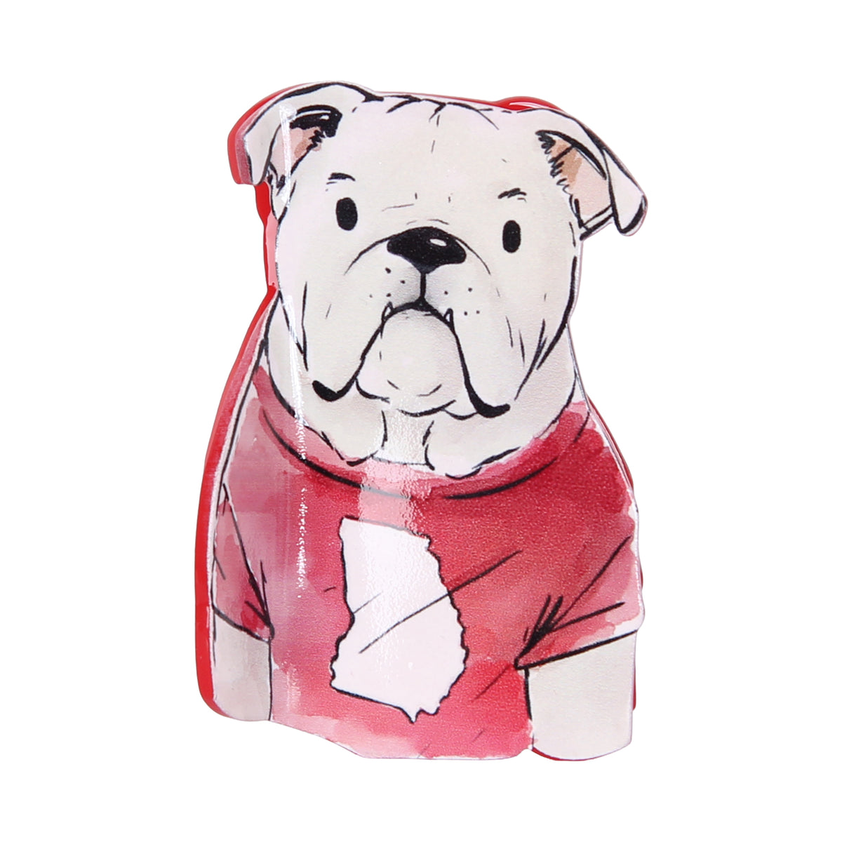 Bulldog Front Hair Clip - Barrel Down South