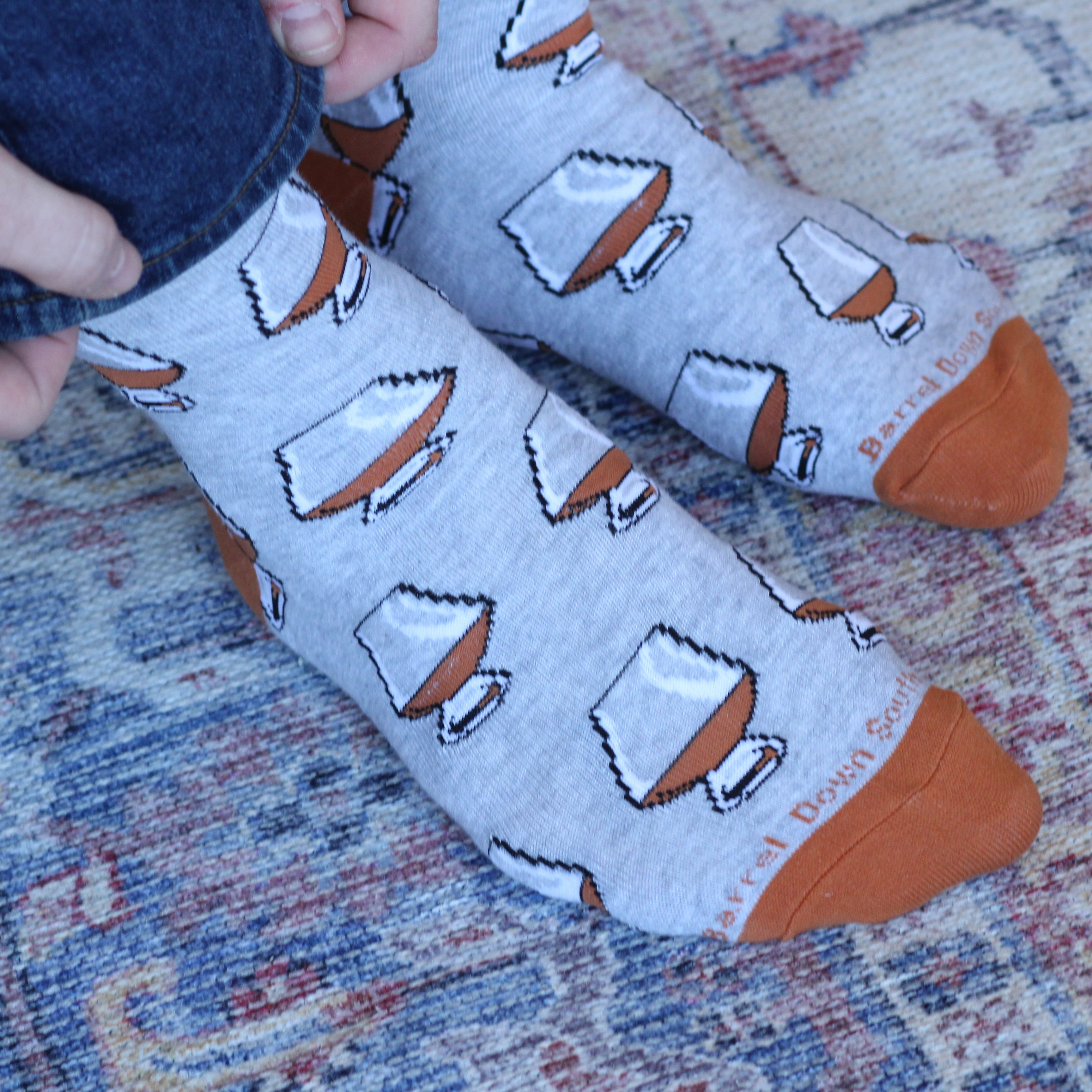 Neat Bourbon Socks - Barrel Down South