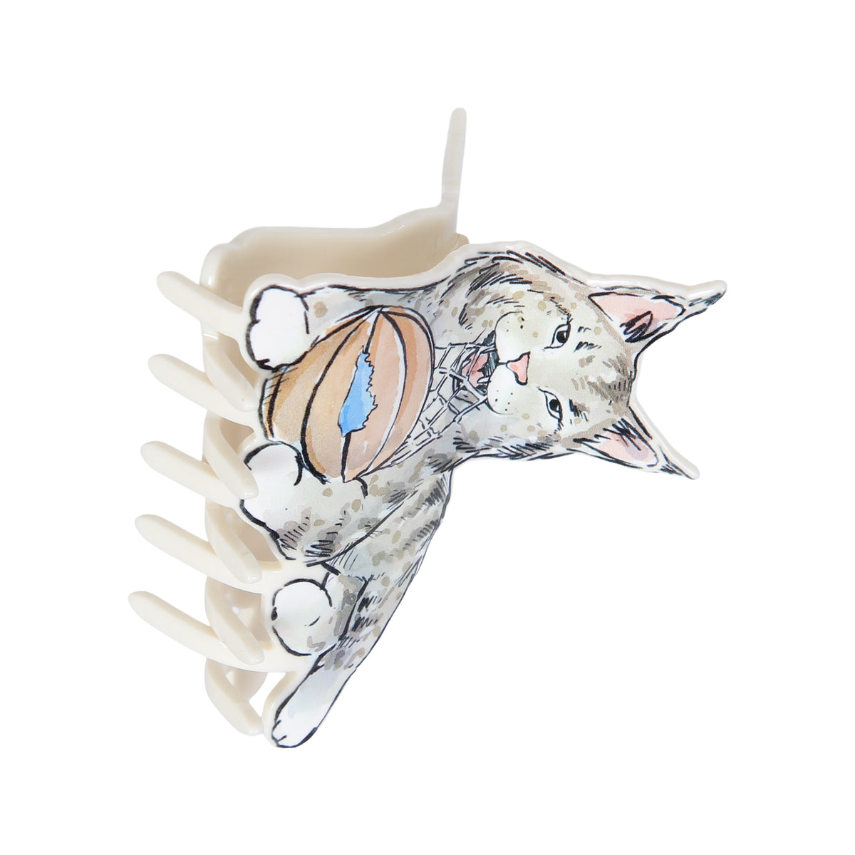 Sitting Wildcat Hair Clip - Barrel Down South