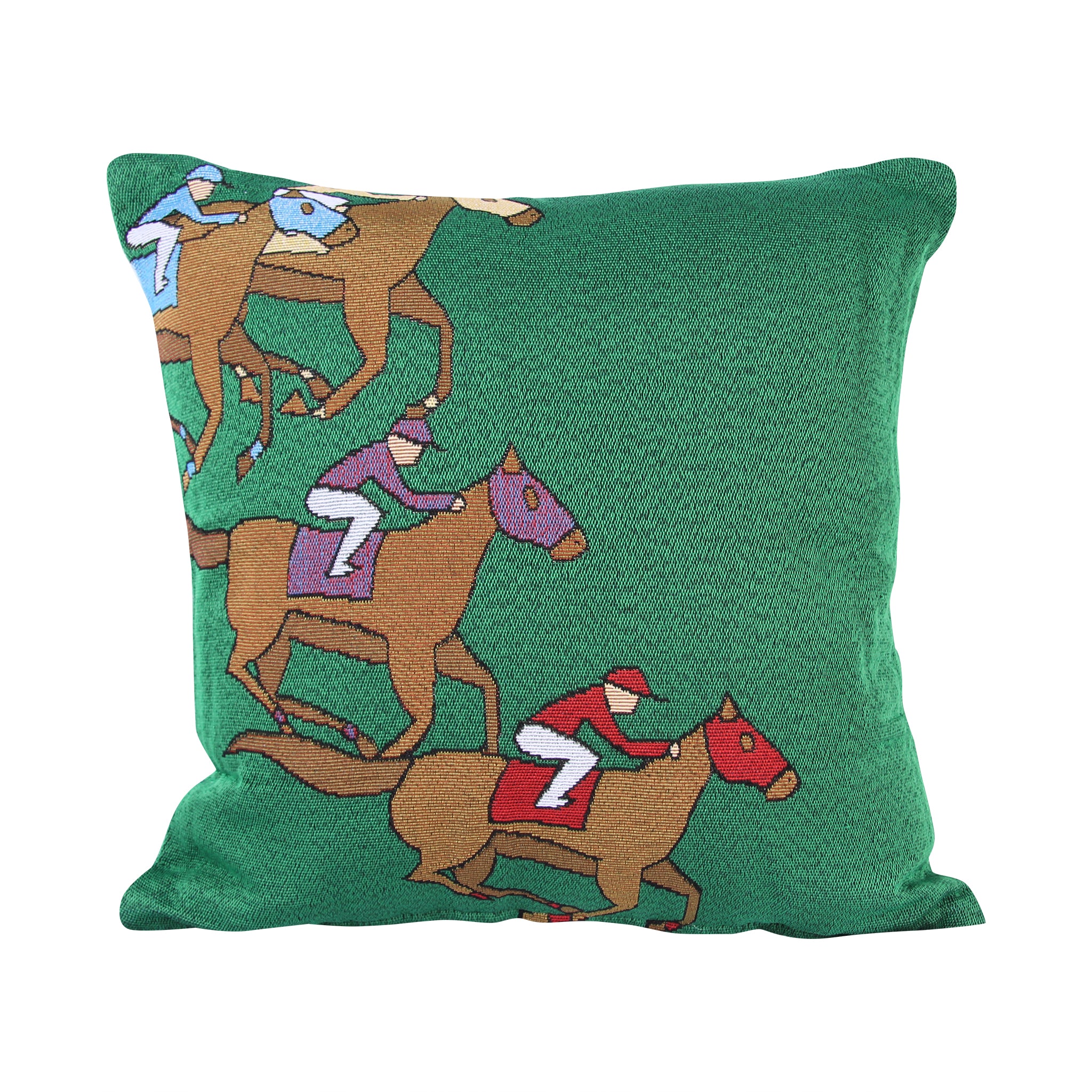 Green Raceday Pillow