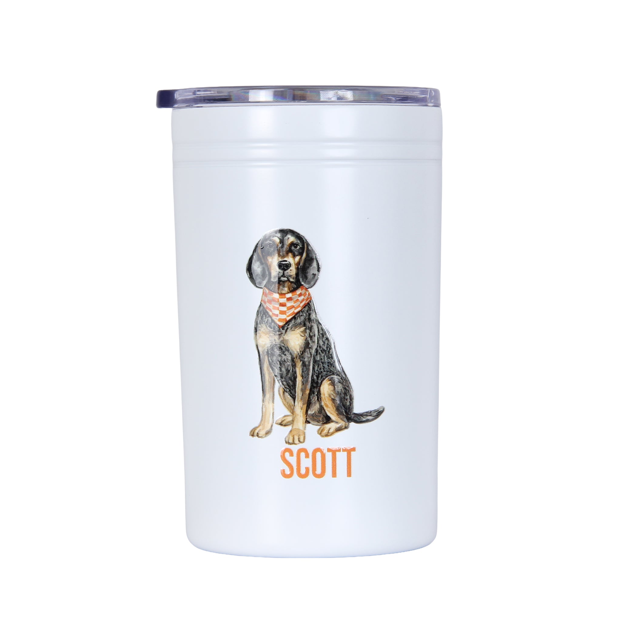 Bluetick Coonhound Customizable Tumbler - Barrel Down South