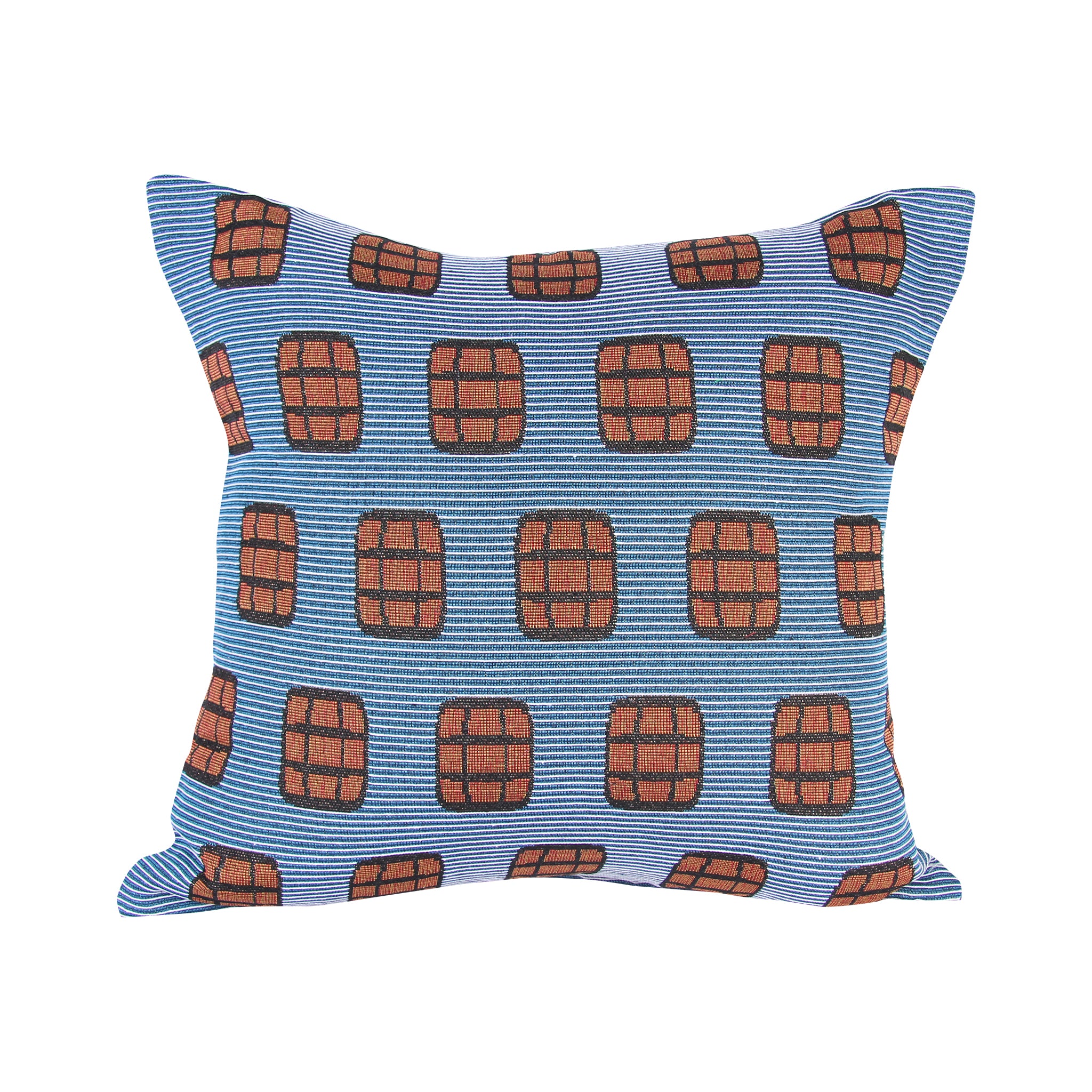 Blue Stripe Bourbon Pillow