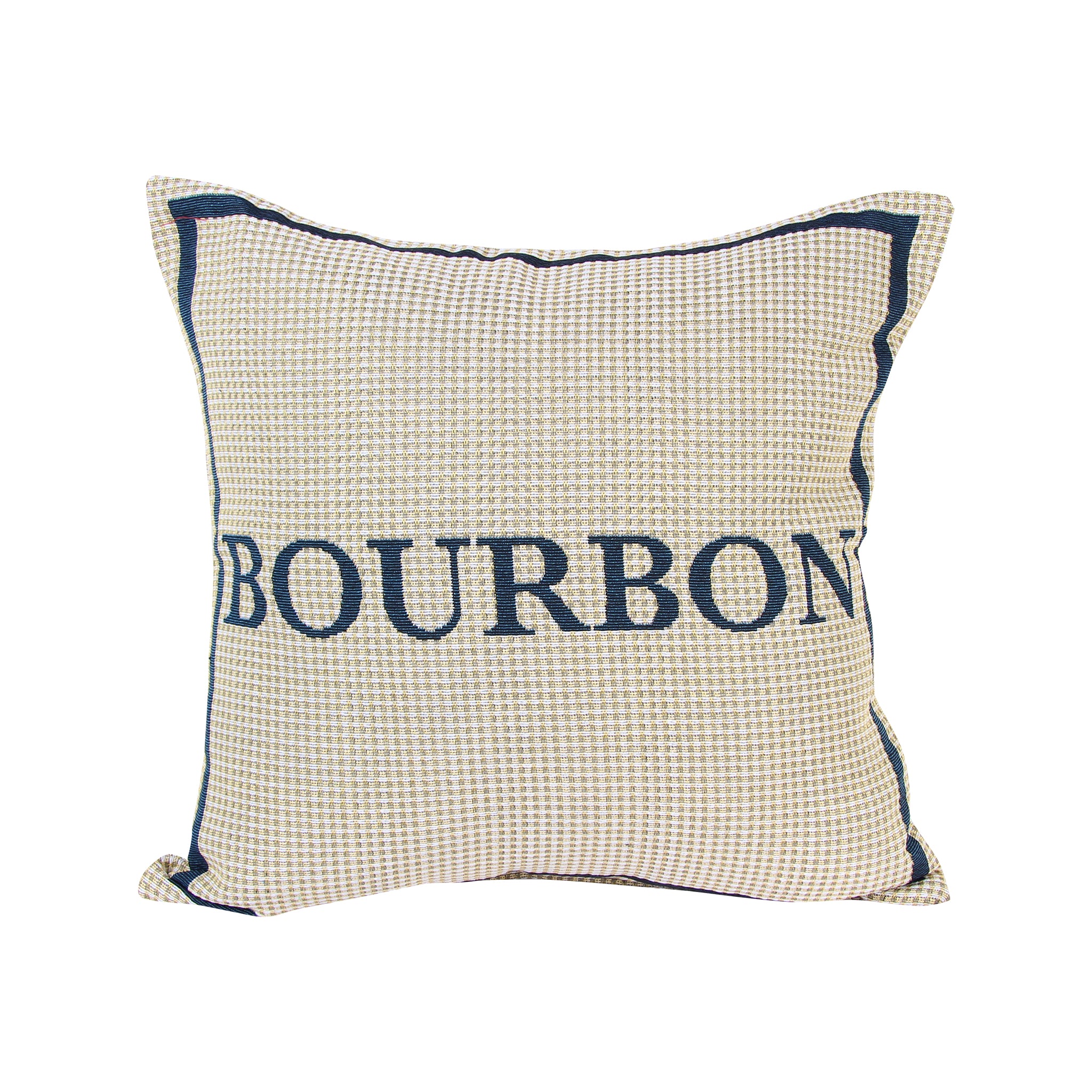 Yellow Plaid Bourbon Pillow
