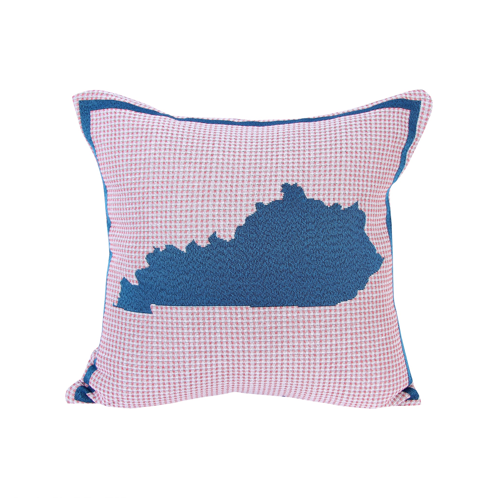 Pink Plaid KY Shape Pillow
