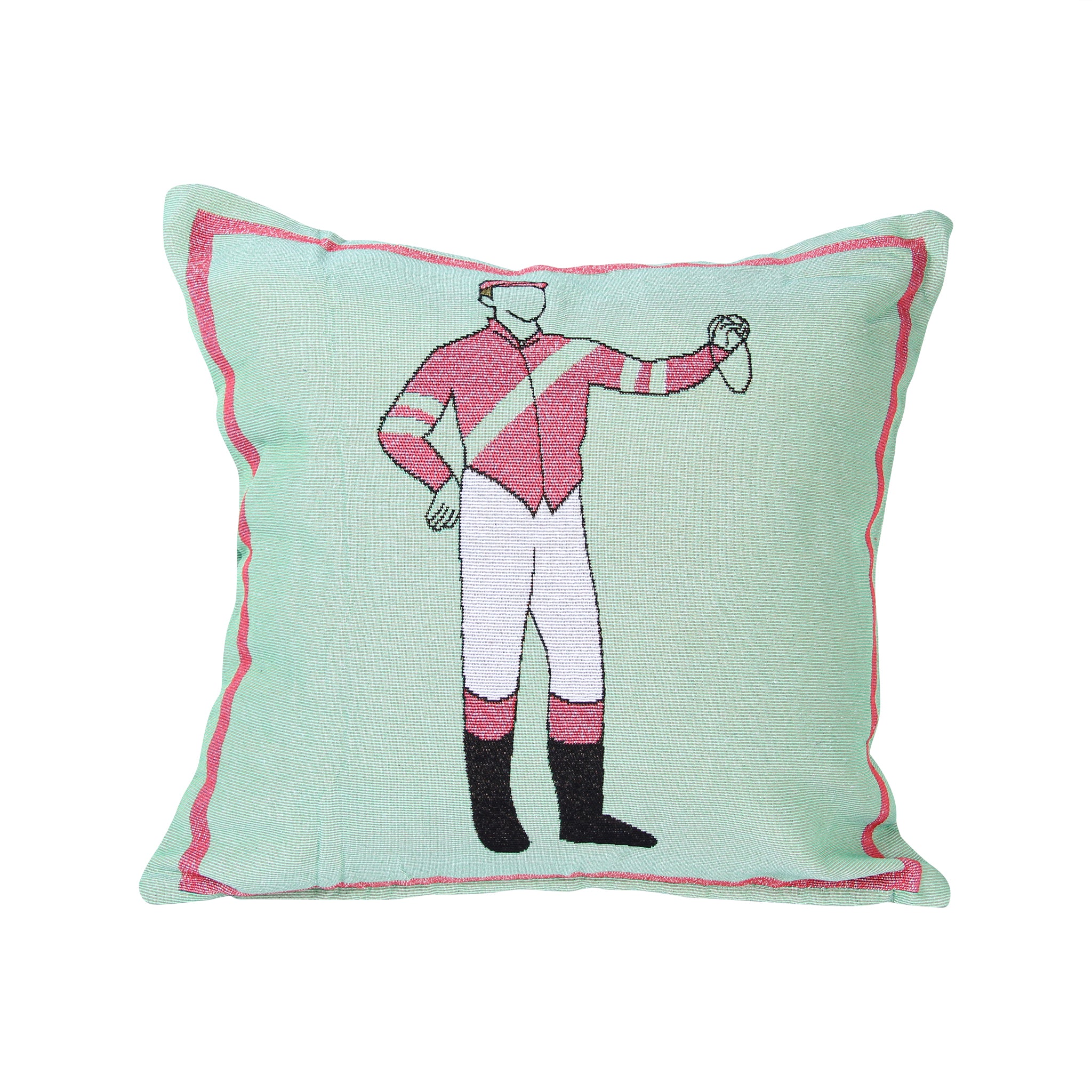 Jockey Green Pillow