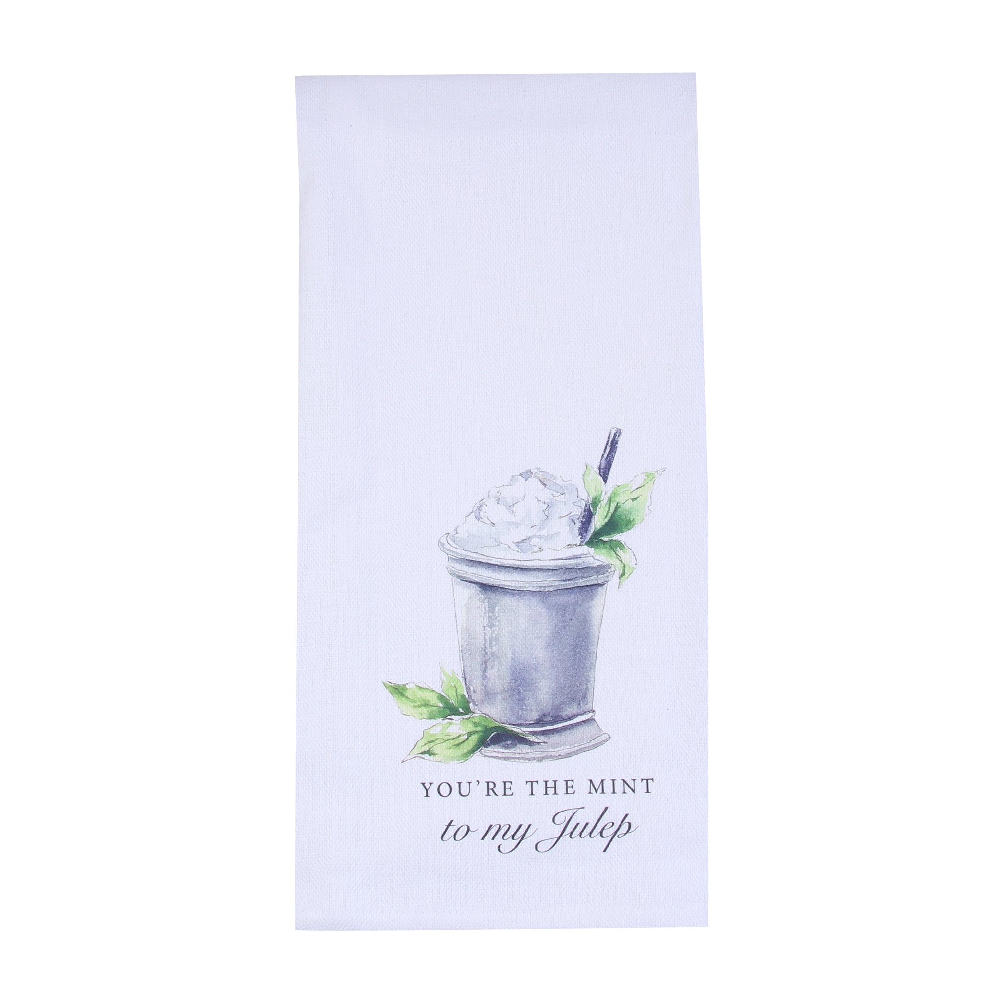 Mint Julep Repeat Tea Towel