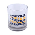 Blue and Gold Hockey Rocks Glass - Barrel Down South