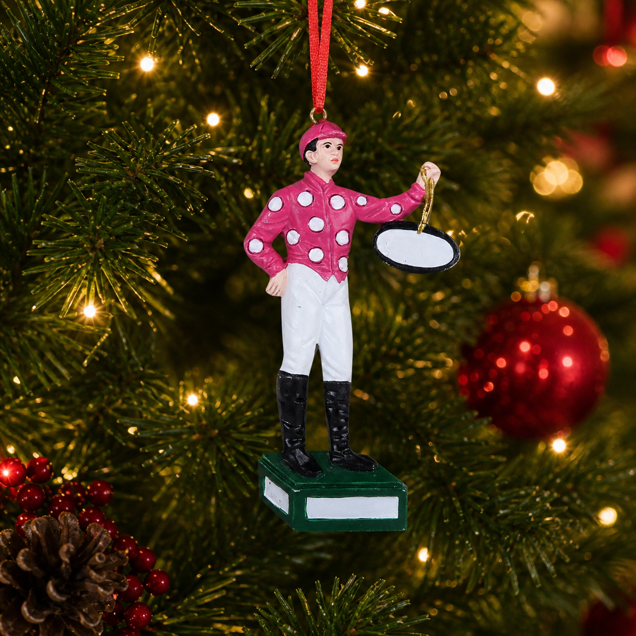 Barrel Down South Jockey Ornament