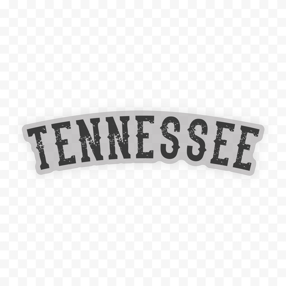 Tennessee Arched Word Clear Sticker – Barrel Down South