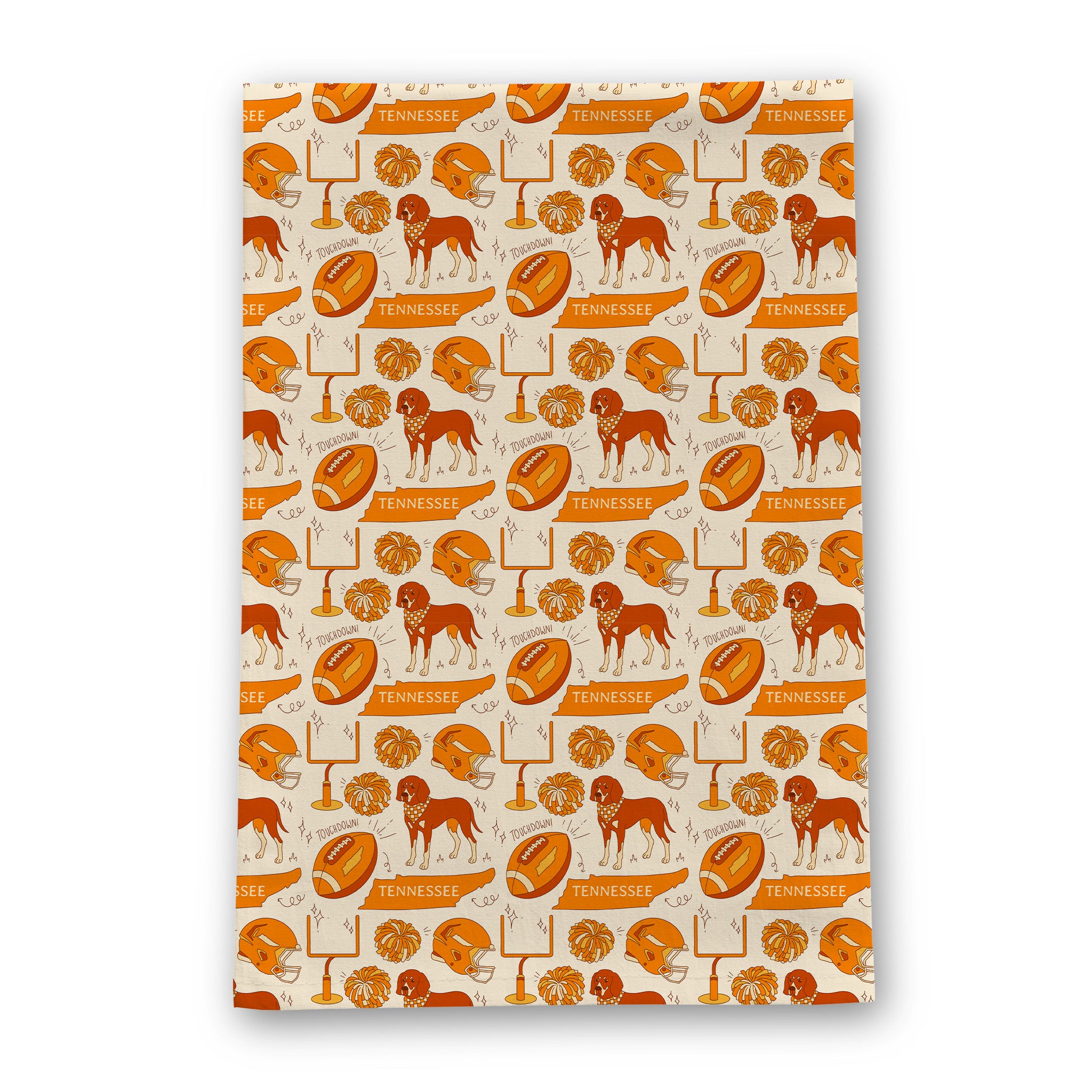 Tennessee Icons Pattern Tea Towel