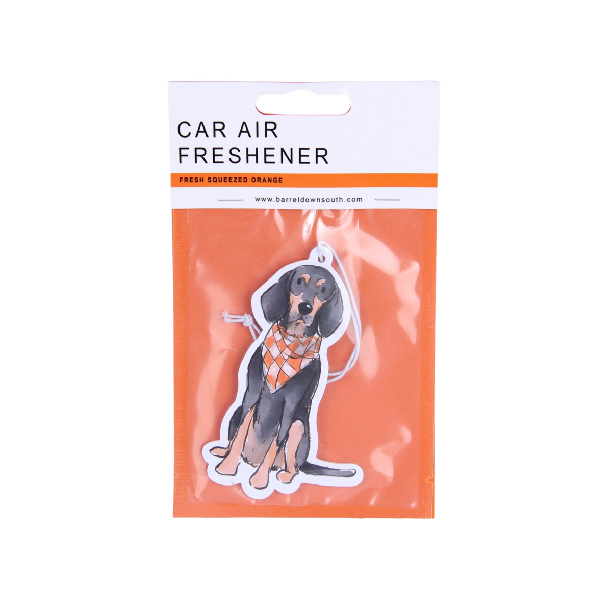 Bluetick Coonhound Sitting Air Freshener - Barrel Down South