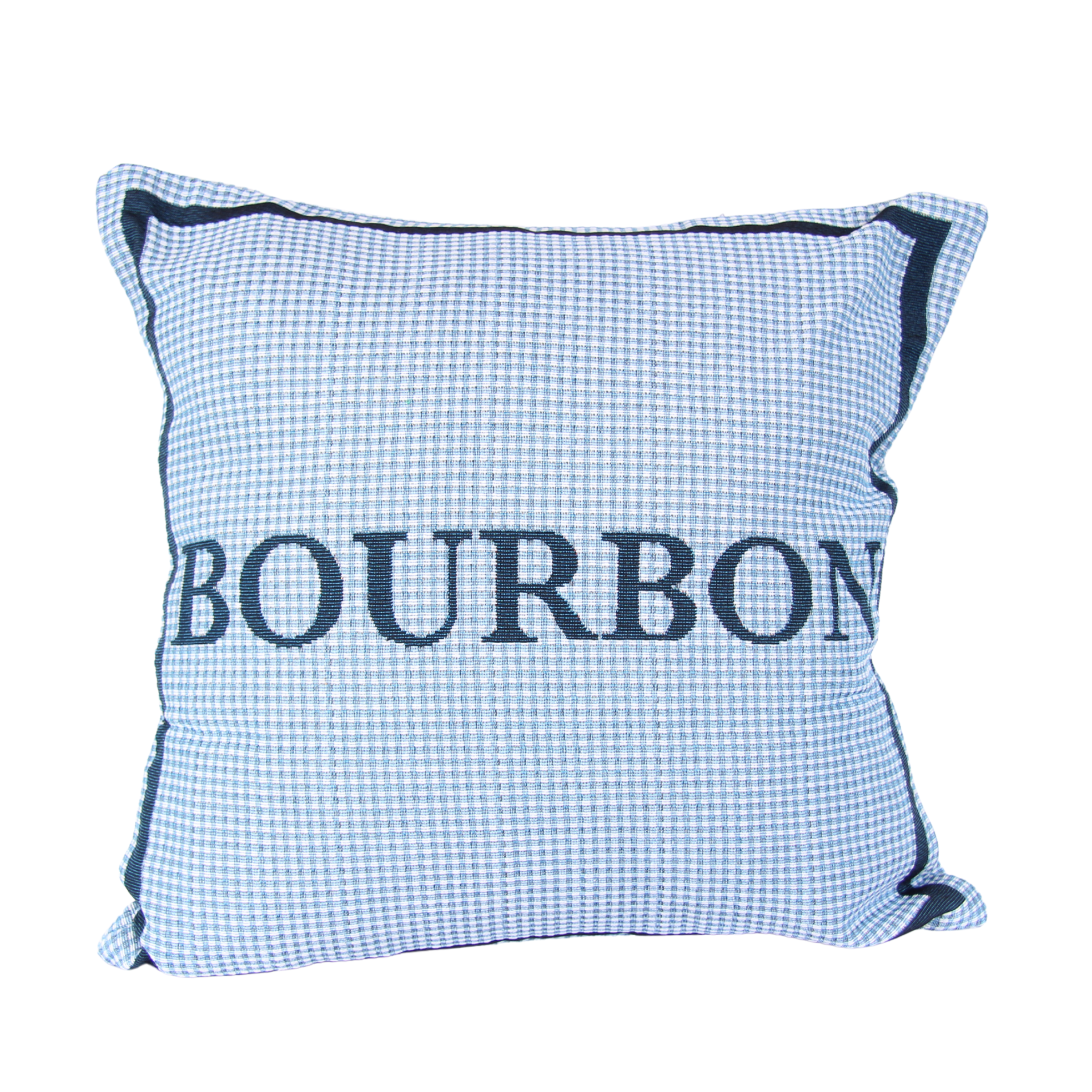 Blue Plaid Bourbon Pillow