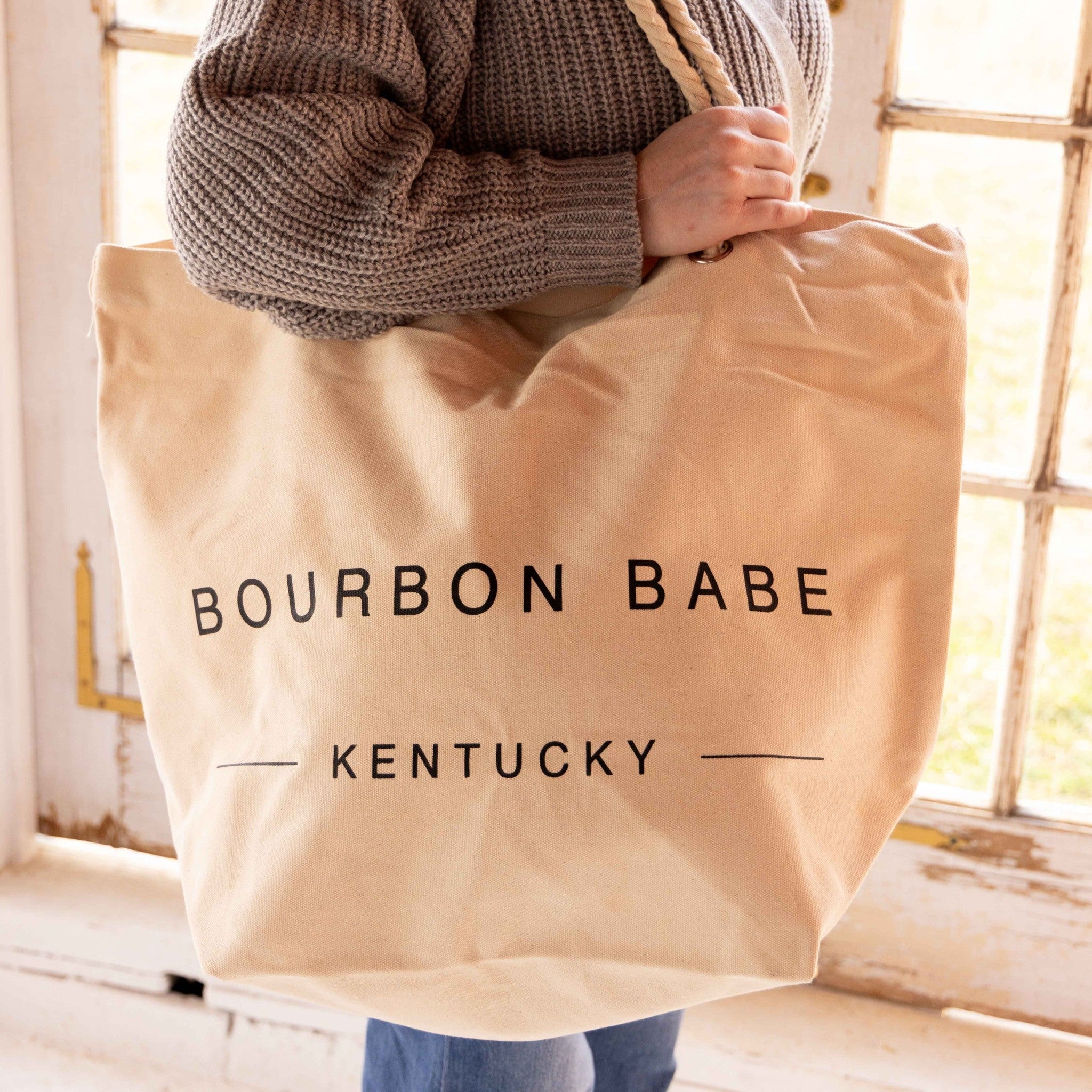 Bourbon Babe Oversized Tote Bag - Barrel Down South