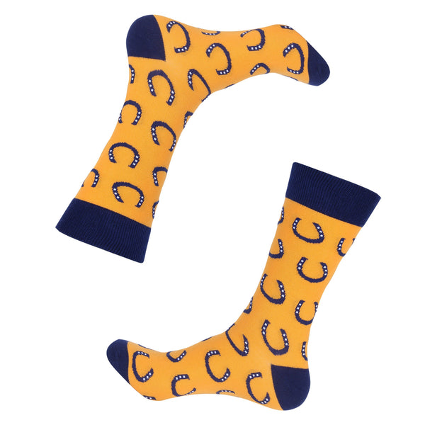 Orange Horseshoe Sock