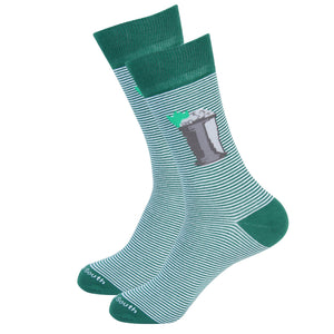 Green Striped Mint Julep Sock