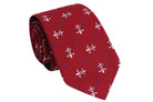 Red Fleur-De-Lis Necktie - Barrel Down South