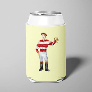 Red Jockey Horse Racing Derby Can Cooler