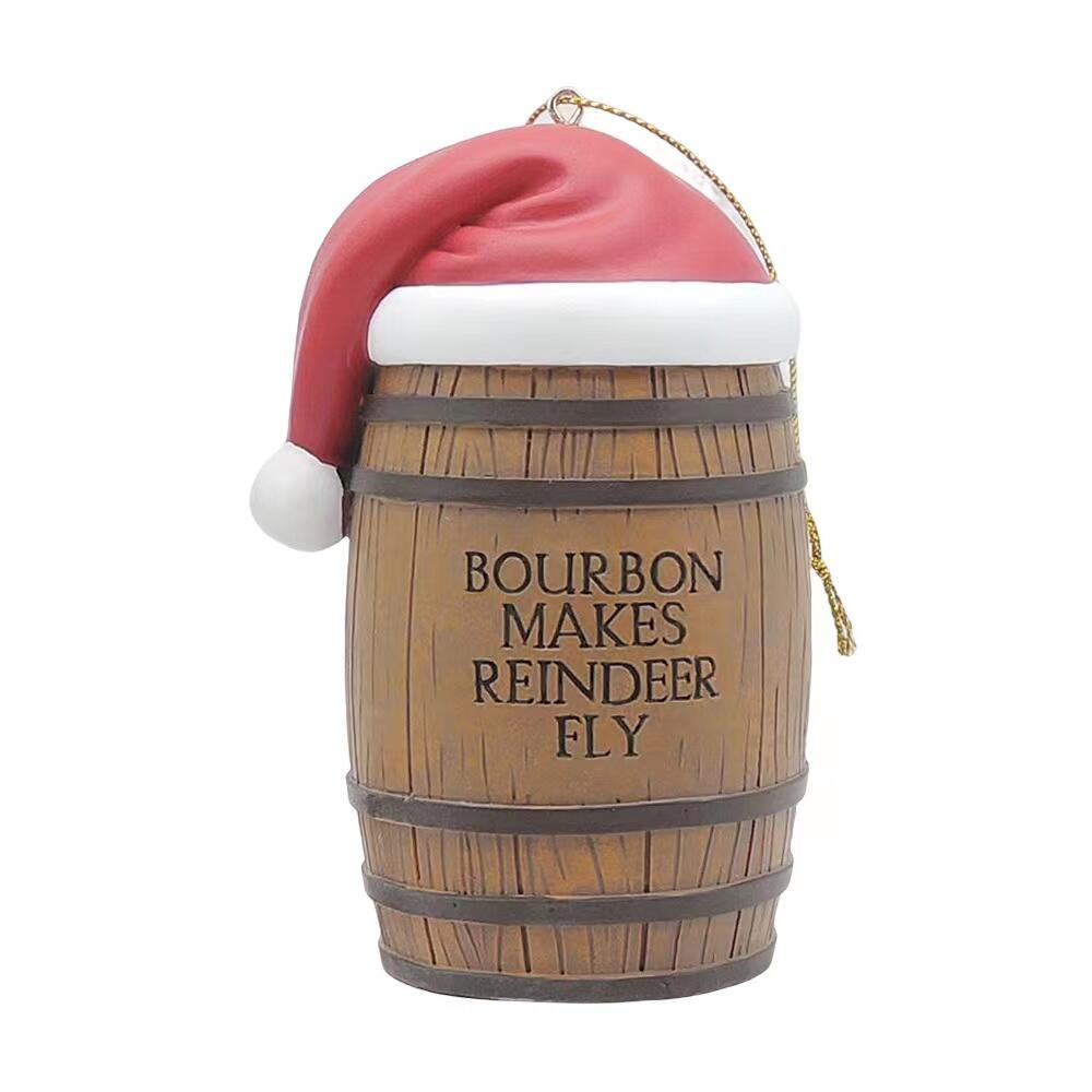 Barrel Down South Bourbon Christmas Ornament