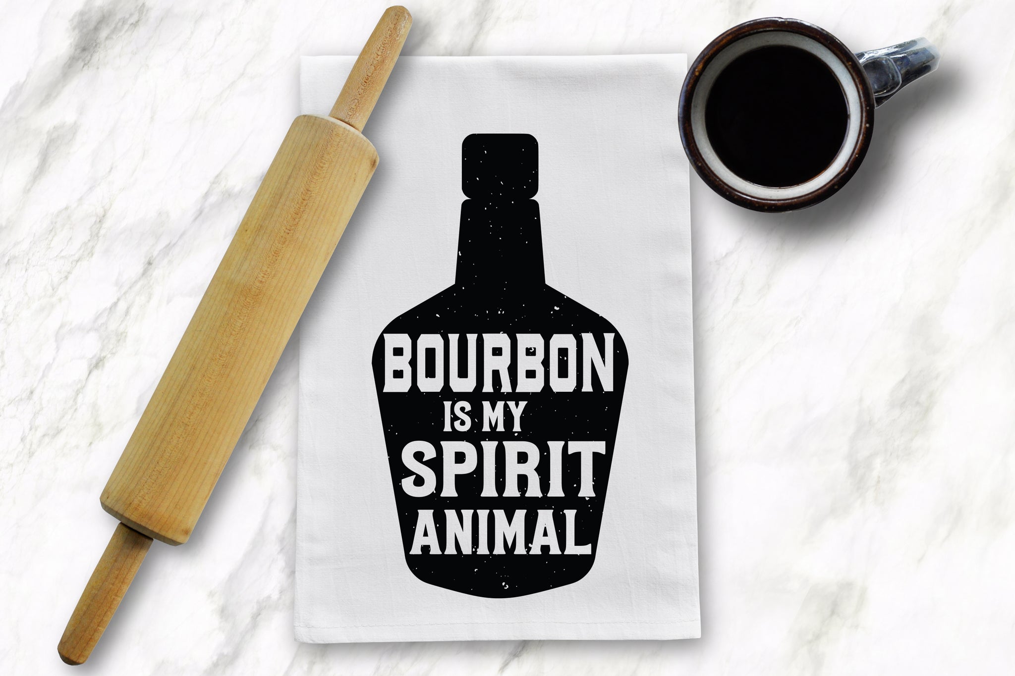 Bourbon Spirit Animal Tea Towel - Barrel Down South