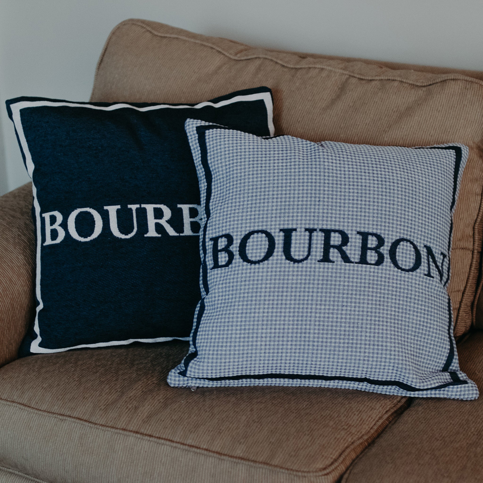 Blue Plaid Bourbon Pillow - Thumbnail 3