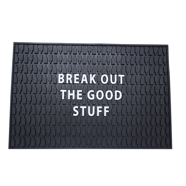 Break Out The Good Stuff Bar Mat