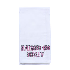 Raised On Dolly Tea Towel