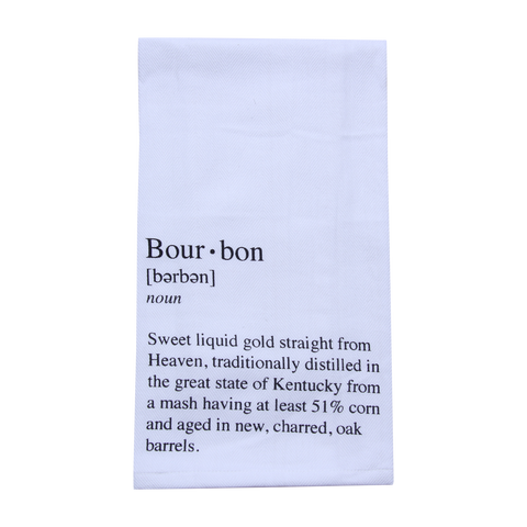 Define Bourbon Tea Towel - Barrel Down South