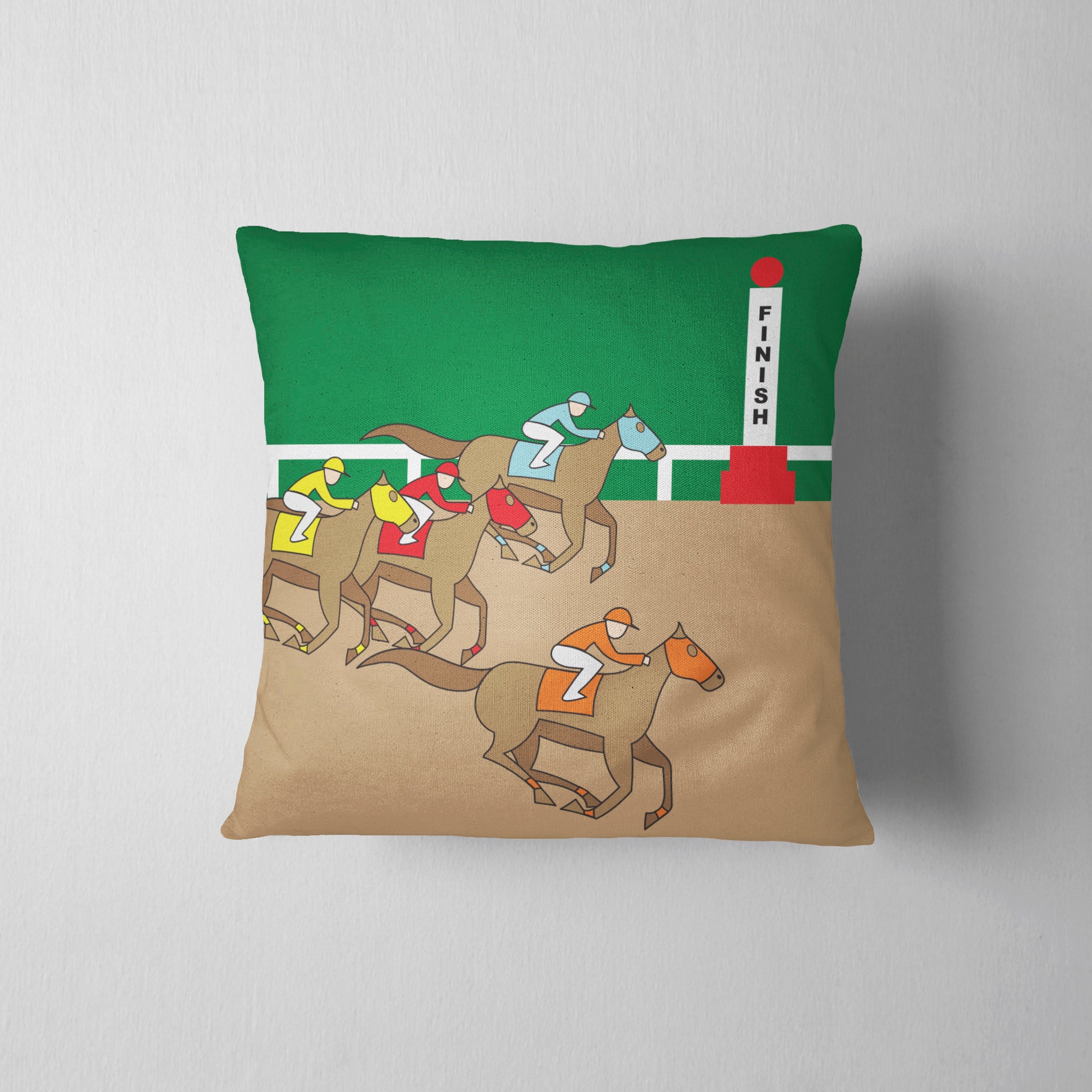 Derby Finish Line Pillow