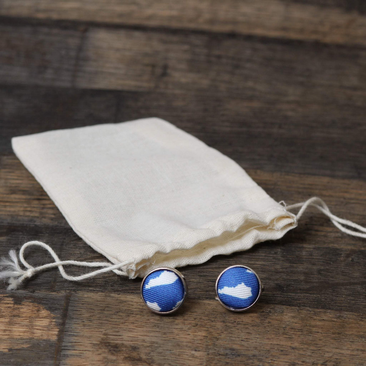 Blue KY Cufflinks - Barrel Down South