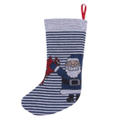 Blue Stripe Naughty List Stocking - Barrel Down South