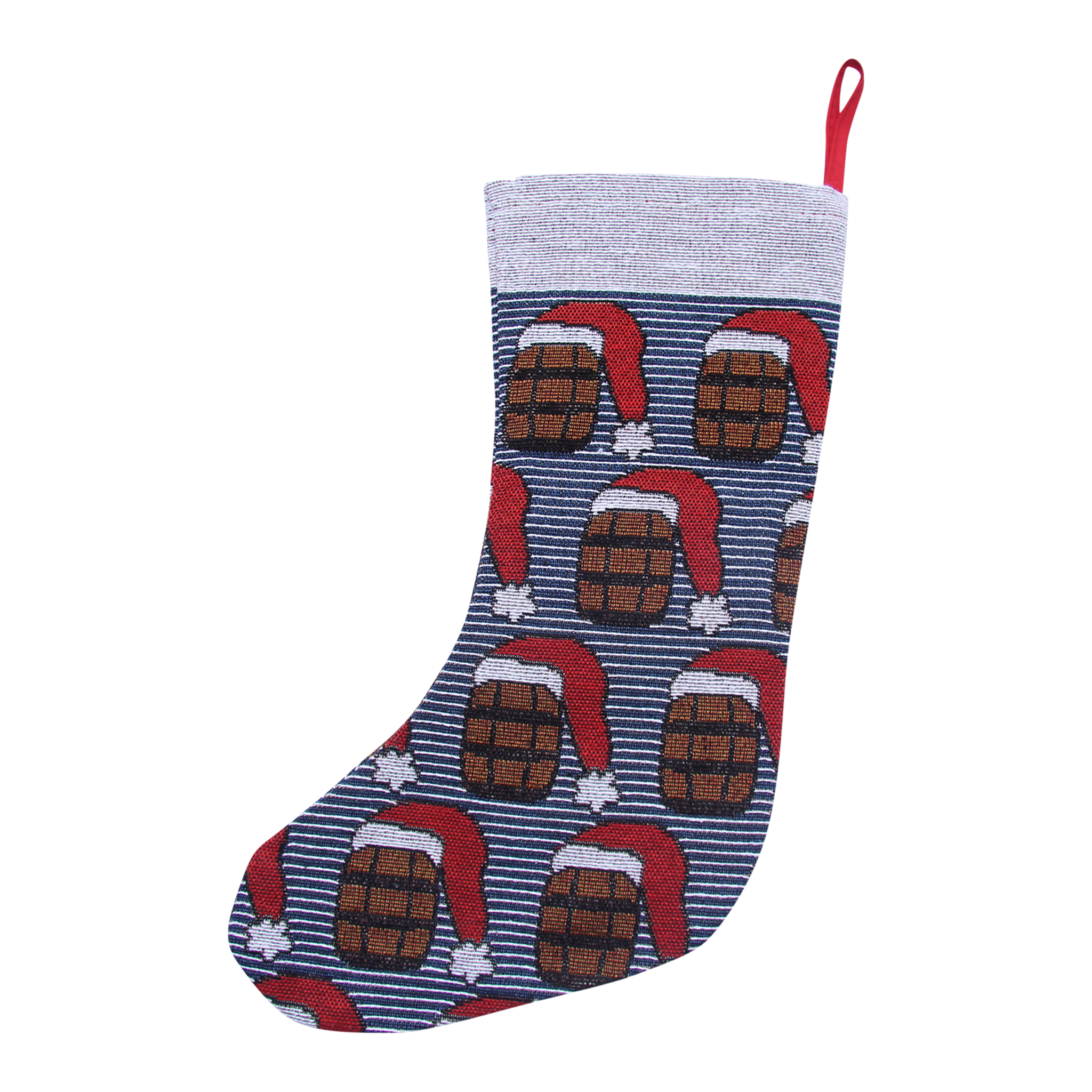Blue Stripe Bourbon Stocking