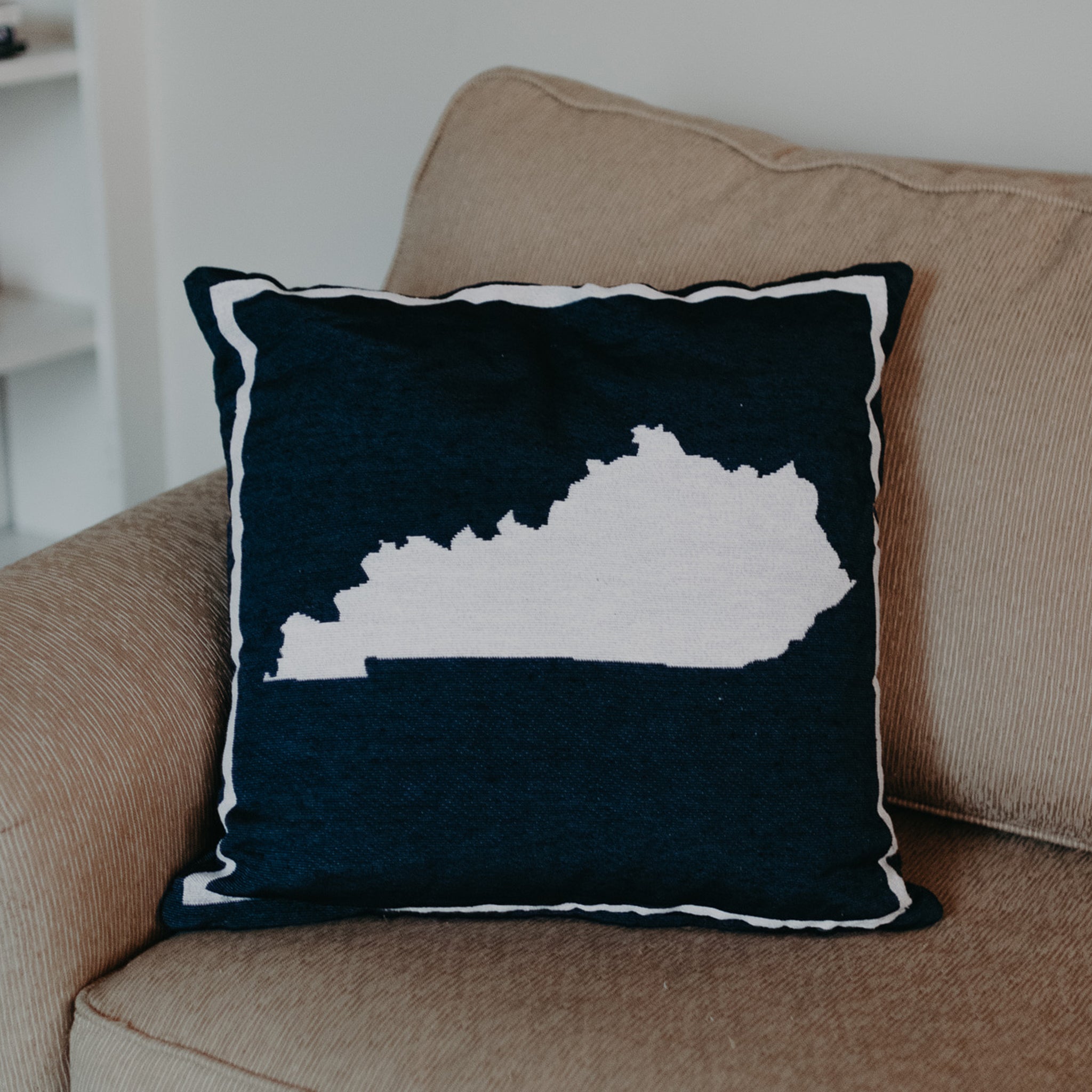 Navy KY Shape Pillow - Barrel Down South