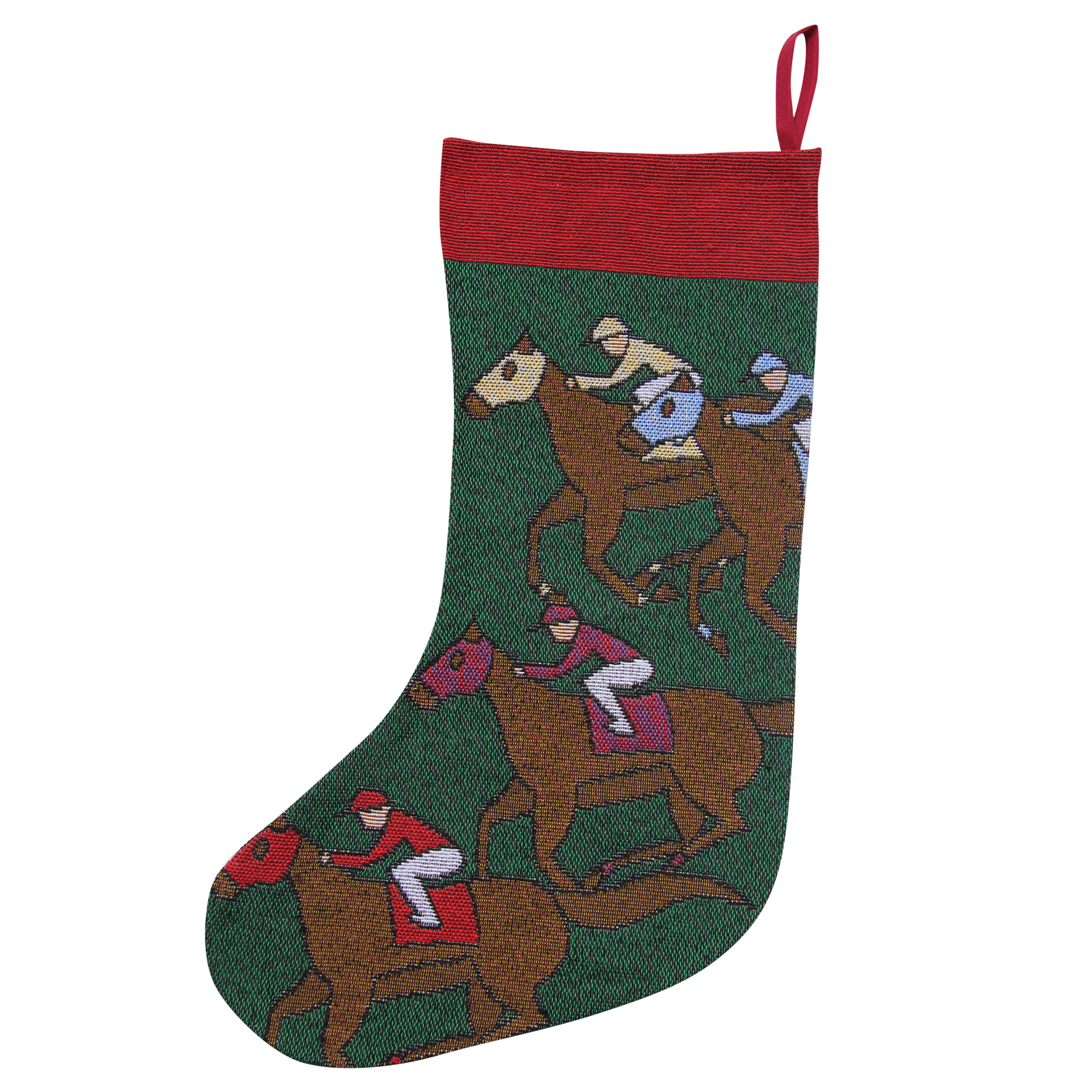 Green Raceday Stocking - Barrel Down South