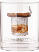 You're Smokin' Hot Bourbon Whiskey Cigar Rocks Glass - Barrel Down South