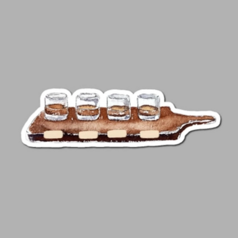 Bourbon Whiskey Flight Board Sticker